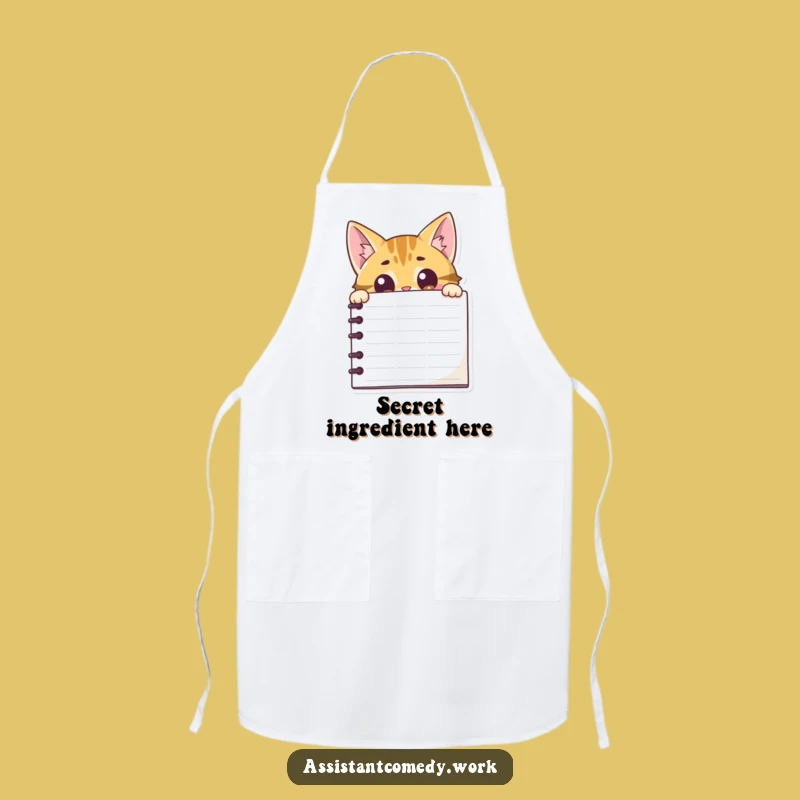 Funny Cat Notepad Apron - Hilarious Gift for Kitchen Prowlers
