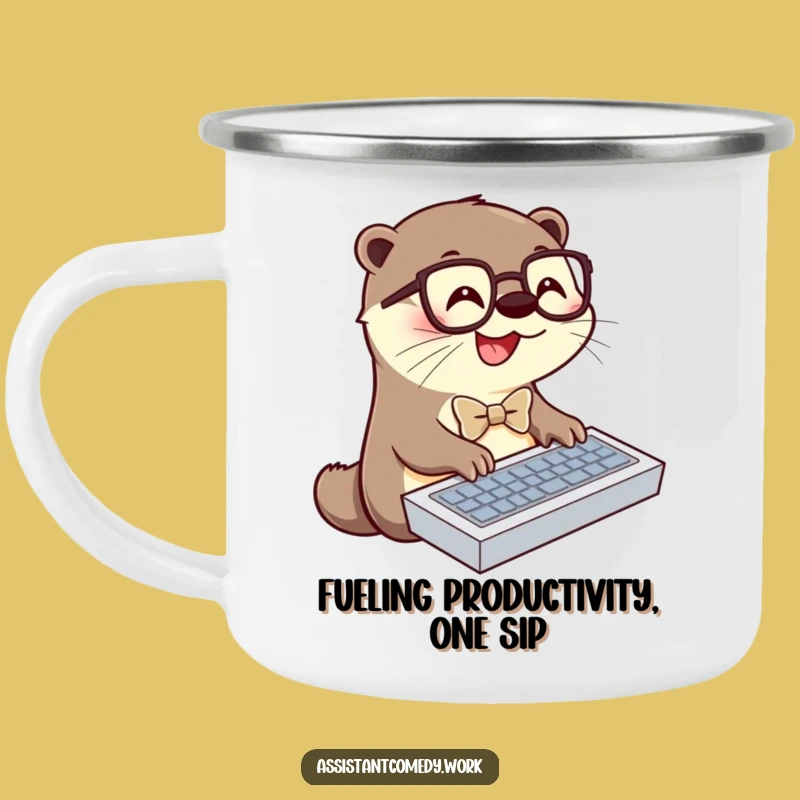 Durable Funny Otter Camping Mug: Adventure Fuel for Your Day