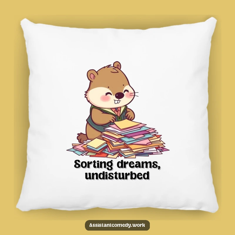 Comfortable Funny Beaver Pillow: Add Whimsy to Your Den