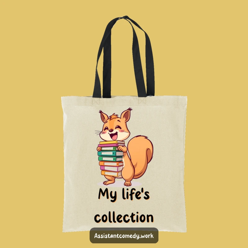 Funny Squirrel File Tote Bag - Hilarious Gift for the Super Organized